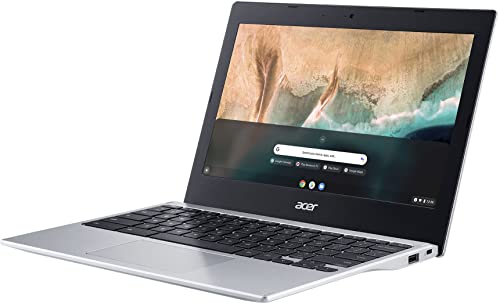 2022 Flagship Acer 311 Chromebook 11.6" HD Display Laptop Computer, MediaTek MT8183C 8-Core Processor, 4GB LPDDR4X, 32GB eMMC, WiFi 5, Webcam, Bluetooth, Chrome OS, Silver w/ GM Accessories