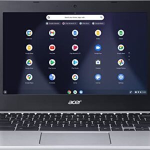 2022 Flagship Acer 311 Chromebook 11.6" HD Display Laptop Computer, MediaTek MT8183C 8-Core Processor, 4GB LPDDR4X, 32GB eMMC, WiFi 5, Webcam, Bluetooth, Chrome OS, Silver w/ GM Accessories