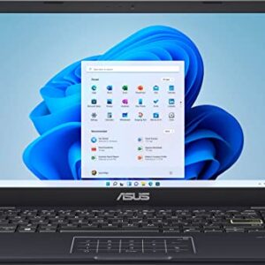 ASUS Newest 14" HD Laptop, Intel Celeron N4020 Processor(up to 2.8GHz), 576GB SSD(64GB eMMC+ 512GB SSD), 4GB RAM, Webcam, Intel HD Graphics, Bluetooth, Win11 S + 1 Year Office 365, Star Black