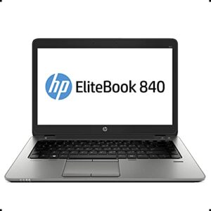 hp elitebook 840 g2 14in hd laptop computer, intel core i5-5200u up to 2.70ghz, 8gb ram, 128gb ssd, bluetooth 4.0, wifi, windows 10 professional (renewed)