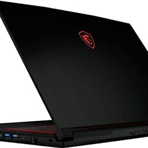 MSI GF63 15.6" FHD Premium Gaming Laptop | Intel 6-Core i5-10500H | 8GB RAM | 256GB SSD | NVIDIA GeForce GTX 1650 Max-Q | Backlit Keyboard | Windows 11 | with HDMI Cable Bundle