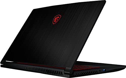 MSI GF63 15.6" FHD Premium Gaming Laptop | Intel 6-Core i5-10500H | 8GB RAM | 256GB SSD | NVIDIA GeForce GTX 1650 Max-Q | Backlit Keyboard | Windows 11 | with HDMI Cable Bundle