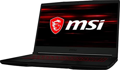 MSI GF63 15.6" FHD Premium Gaming Laptop | Intel 6-Core i5-10500H | 8GB RAM | 256GB SSD | NVIDIA GeForce GTX 1650 Max-Q | Backlit Keyboard | Windows 11 | with HDMI Cable Bundle