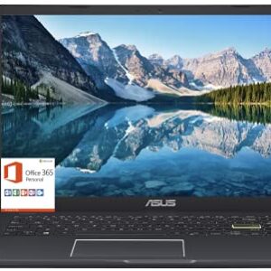 2021 Flagship ASUS Laptop 15.6" Thin Light Laptop Computer, 15.6" FHD Display, Intel Celeron N4020 (up to 2.8GHz),4GB RAM, 128GB eMMC,Webcam,WiFi, Backlit Keyboard，Microsoft 365,Win10 S+Marxsol Cables