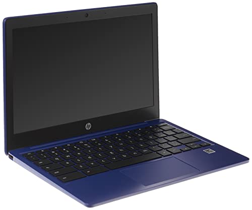 HP Chromebook 11 Laptop, MediaTek MT8183, 4 GB RAM, 64 GB eMMC, 11.6" HD Anti-Glare Screen, Chrome OS, Long Battery Life, USB-C Port, Custom-Tuned Speakers, Small Size(11a-na0090nr, 2022, Indigo Blue)