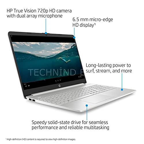 HP 2021 Newest 15.6” HD Screen Laptop, 10th Generation Intel Core i3-1005G1 Dual-Core Processor, 8 GB DDR4 RAM, 256 GB PCIe NVMe M.2 SSD, Intel UHD Graphics, Wi-Fi, Webcam, Windows 10 Home in S Mode