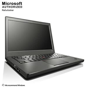 Lenovo ThinkPad X240 12.5in Laptop, Core i5-4300U 1.9GHz, 8GB Ram, 128GB SSD, Windows 10 Pro 64bit, Webcam (Renewed)