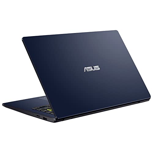 ASUS E410 14" Laptop, Intel Celeron N4500, 4GB RAM, 128GB eMMC SSD, Windows 11 Home in S Mode, TWE 64GB Micro SD Card, Star Black