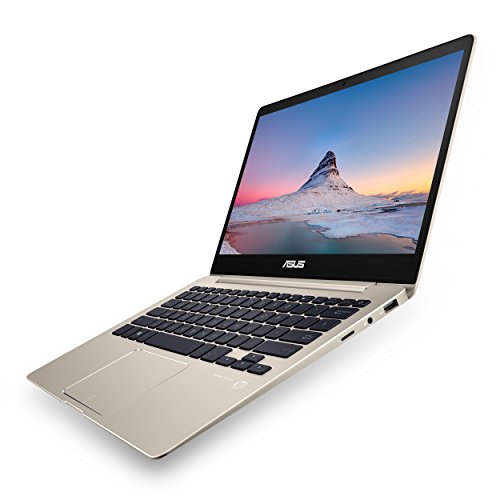 ASUS ZenBook 13 UX331UA Ultra-Slim Laptop 13.3” Full HD WideView display, 8th gen Intel Core i7-8550U Processor, 8GB LPDDR3, 256GB SSD, Windows 10, Backlit keyboard, Fingerprint, Icicle Gold