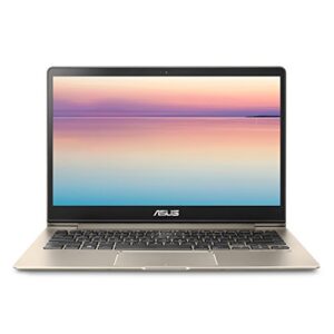 ASUS ZenBook 13 UX331UA Ultra-Slim Laptop 13.3” Full HD WideView display, 8th gen Intel Core i7-8550U Processor, 8GB LPDDR3, 256GB SSD, Windows 10, Backlit keyboard, Fingerprint, Icicle Gold