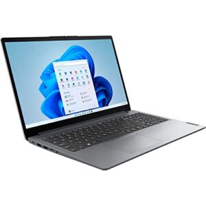 Lenovo Newest IdeaPad 1 15 15.6" Laptop Computer, AMD Athlon Silver 3050U Processor, 12GB DDR4 RAM, 128GB eMMC + 512GB SSD, WiFi 6, Bluetooth 5.0, Type-C, Cloud Grey, Windows 11 S, iPuzzl HDMI Cable