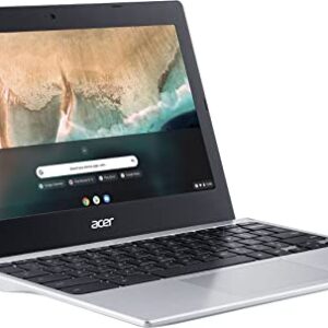 2022 Newest Acer 311 Chromebook 11.6" HD Display Laptop Computer, MediaTek 8-Core MT8183C Processor, 4GB LPDDR4X RAM, 32GB eMMC, WiFi 5, Webcam, Bluetooth, USB Type-C, Chrome OS, Silver+JVQ MP