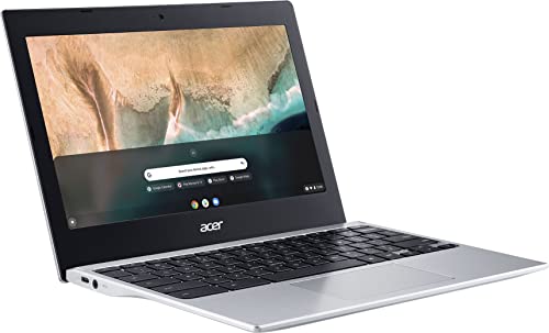 2022 Newest Acer 311 Chromebook 11.6" HD Display Laptop Computer, MediaTek 8-Core MT8183C Processor, 4GB LPDDR4X RAM, 32GB eMMC, WiFi 5, Webcam, Bluetooth, USB Type-C, Chrome OS, Silver+JVQ MP