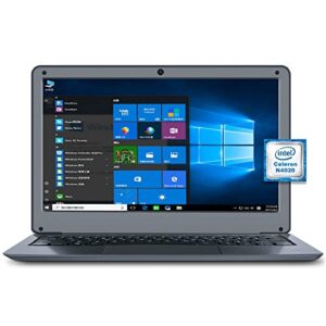 evrain windows 10 mini laptop, intel celeron n4020, 6gb ram, 64gb storage, 11.6″ hd anti-glare display, windows 10 laptop, learning laptop, office laptop for men and women