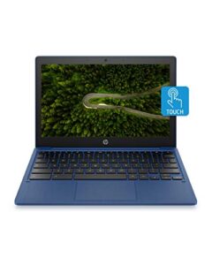 hp chromebook 11-inch laptop – mediatek – mt8183 – 4 gb ram – 32 gb emmc storage – 11.6-inch hd ips touchscreen – with chrome os™ – (11a-na0060nr, 2020 model, indigo blue)