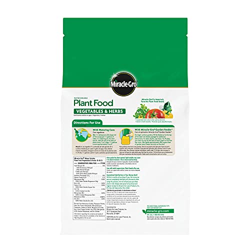 Miracle-Gro Water Soluble Plant Food Vegetables & Herbs 2 lb