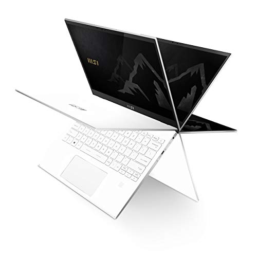 MSI Summit E13 Flip Evo Business Professional Laptop: 13.4" FHD+ 1200p, Intel Core i5-1155G7, Intel Iris Xe, 16GB, 512GB SSD, Thunderbolt 4, WiFi 6E, TPM 2.0, Win10, Pure White (A11MT-235)