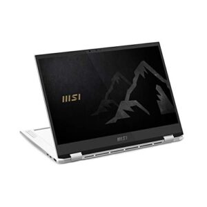 MSI Summit E13 Flip Evo Business Professional Laptop: 13.4" FHD+ 1200p, Intel Core i5-1155G7, Intel Iris Xe, 16GB, 512GB SSD, Thunderbolt 4, WiFi 6E, TPM 2.0, Win10, Pure White (A11MT-235)