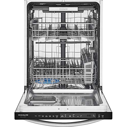 Frigidaire FGID2479SF 24" Energy Star Fully Integrated Built-In Dishwasher with 14 Place Settings 7 Wash Cycles Cycle Complete LED Floor Beam Indicator and EvenDry Drying System in Stainless Steel