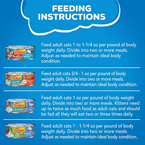 Purina Friskies Wet Cat Food Variety Pack, Oceans of Delight Flaked & Prime Filets - (40) 5.5 oz. Cans