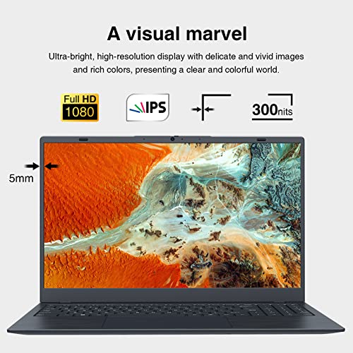 ECOHERO 2023 Laptop, 15.6" 1920x1080 FHD IPS Display, 12GB DDR4 RAM/256GB NVMe SSD, Intel N5095 Quad Core, Windows 11 laptops Computers, Dual Band WiFi, Bluetooth, Support Type c PD3.0 Fast Charging