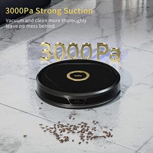 Trifo Robot Vacuum Cleaner, Robot Cleaner 3000Pa, Objects Avoidance, Visual SLAM Navigation, 1080P Camera Home Surveillance, AI Mapping, Self-Charging, WiFi 5GHz, Robotic Vacuums Work with Alexa