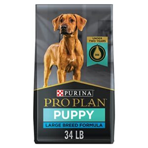 purina pro plan large breed dry puppy food, chicken and rice formula – 34 lb. bag