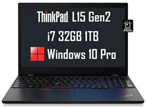 thinkpad l15 gen 2 15.6″ fhd (1920 x 1080) (intel 4-core i7-1165g7, 32gb ram, 1tb pcie ssd) ips business laptop, anti-glare, backlit keyboard, wi-fi 6e, thunderbolt 4, webcam, win 10 / win 11 pro