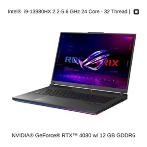 HIDevolution [2023] ASUS ROG Strix G18 G814JZ 18" QHD+ 240Hz, 2.2 GHz i9-13980HX, RTX 4080, 32 GB DDR5 RAM, 2 TB PCIe SSD, Windows 11 Home