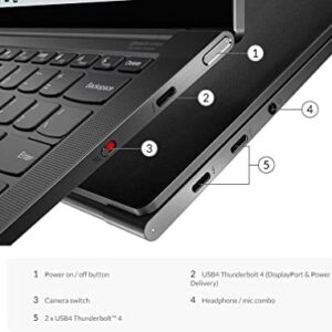 Lenovo IdeaPad Slim 9i 14" 4K UHD Touchscreen Ultra Laptop | Intel EVO Core i7-1195G7 | Backlit Keyboard | Fingerprint Reader | Black | Windows 11 (Black, 16GB DDR4 | 512GB SSD)