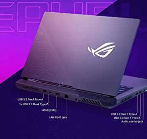 ASUS Latest ROG Strix Premium G15 Series Gaming Laptop, 15.6” 144Hz IPS FHD Display, 6GB NVIDIA RTX 3060, 8-Core AMD Gaming Ryzen 7-4800HX, 64GB DDR5, 4TB SSD, Wi-Fi6, Backlit RGB-KYB, Win11H, T.F