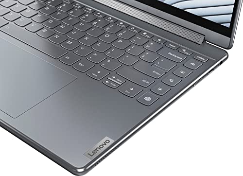 Lenovo Latest Yoga 9i, 12th Gen i7-1260P, 14" FHD (1920 x 1200) IPS, Anti-Glare, Touch, 400 nits,16 GB DDR5, 512 GB SSD, 1080P Camera, Pen 2, 3.3 lbs, Win 11 - Strom Grey (82LU004CUS)