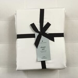 West Elm Tencel Sheet Set ~King~*Stone White*~