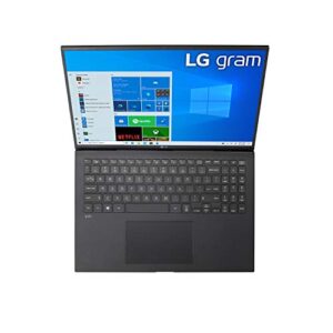 LG Gram 16Z90P Laptop 16" IPS Ultra-Lightweight, (2560 x 1600), Intel Evo 11th gen Core i7 , 16GB RAM, 1TB SSD, Windows 11 Upgradeable, Alexa Built-in, 2X USB-C, HDMI, USB-A - Black