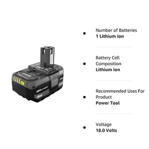 Ryobi PBP005 ONE+ 18V Lithium-Ion 4.0 Ah Battery