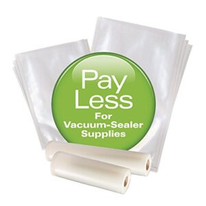 Hamilton Beach Vacuum Sealer, (3-Pack) 11 in x 16 ft Rolls for NutriFresh, FoodSaver & Other Heat-Seal Systems (78321)