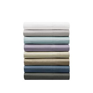 Madison Park 800 Thread Count Luxurious Wrinkle Free Breathable Cotton Rich Sateen 6 Piece Sheet Set, Queen Size, Ivory