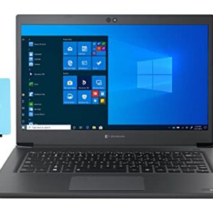 Toshiba Dynabook Tecra A40-G School & Business 60Hz Laptop (Intel Celeron 5205U 2-Core, 4GB RAM, 128GB SSD, Intel UHD, 14.0" Full HD 1920x1080, WiFi 6, Bluetooth, Webcam, 1xHDMI, Win 10 Pro) with Hub