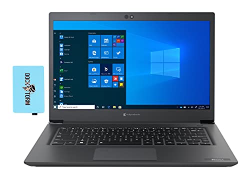 Toshiba Dynabook Tecra A40-G School & Business 60Hz Laptop (Intel Celeron 5205U 2-Core, 4GB RAM, 128GB SSD, Intel UHD, 14.0" Full HD 1920x1080, WiFi 6, Bluetooth, Webcam, 1xHDMI, Win 10 Pro) with Hub
