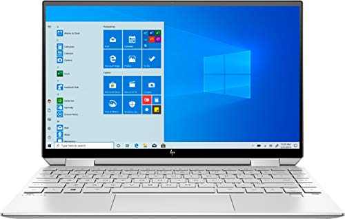 HP Spectre Touch x360 13 in Silver Convertible Laptop 11th Gen Quad Core Intel i5 up to 4.2GHz 8GB DDR4 256GB SSD 13.3in FHD Gorilla Glass (13-AW200-Renewed)