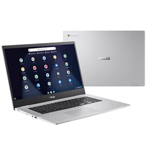 ASUS Chromebook 17 Thin Laptop, 17.3" Full HD Display, Intel Celeron N4500, Intel UHD Graphics, 4GB DDR4 32GB eMMC, TWE 64GB Micro SD Card