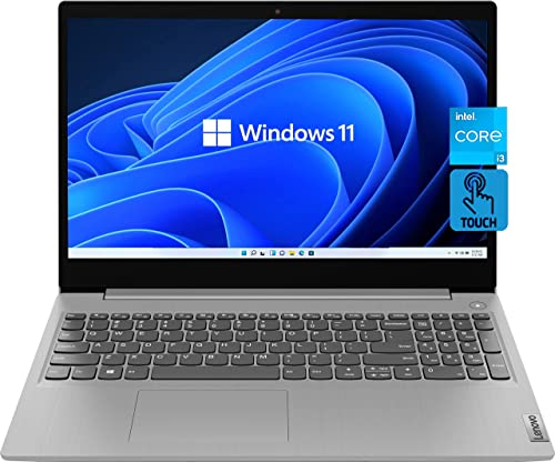 Lenovo 2022 Newest ideapad 3 Laptop, 15.6 Inch Touch Screen, Intel Core i3-1115G4 Processor, 12GB RAM, 512GB SSD, WiFi 6, Webcam, Card Reader, Windows 11 Home, Bundle with JAWFOAL