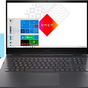 HP OMEN 16 Gaming & Entertainment Laptop (AMD Ryzen 7 5800H 8-Core, 16GB RAM, 512GB SSD, GeForce RTX 3050 Ti, 16.1" Full HD (1920x1080), WiFi, Bluetooth, Webcam, Win 10 Home) with Hub