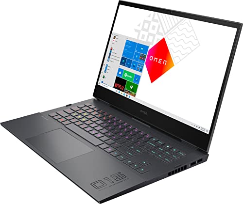 HP OMEN 16 Gaming & Entertainment Laptop (AMD Ryzen 7 5800H 8-Core, 16GB RAM, 512GB SSD, GeForce RTX 3050 Ti, 16.1" Full HD (1920x1080), WiFi, Bluetooth, Webcam, Win 10 Home) with Hub