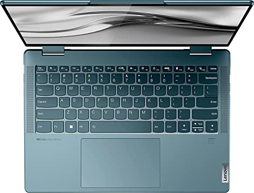 Lenovo Yoga 7i 14 2-in-1 Laptop 14" 2.2K IPS Touchscreen (300 nits, 100% sRGB, TÜV Low Blue Light) 12th Gen Intel 10-Core i7-1255U 16GB RAM 512GB SSD Backlit Fingerprint Thunderbolt Win11 Blue + Pen