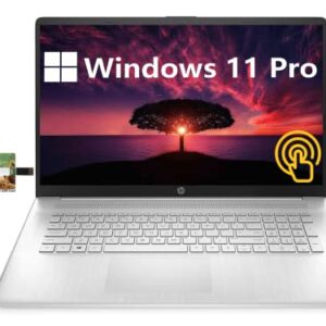 HP 17.3" HD Touchscreen Business Laptop, AMD Ryzen 5-5500U, Windows 11 Pro, 32GB RAM, 1TB SSD, HDMI, Wi-Fi, Numeric Keypad, Bluetooth, Webcam, 32GB Durlyfish USB Card