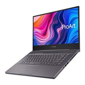 ASUS ProArt StudioBook 15 Mobile Workstation Laptop, 15.6” UHD NanoEdge Bezel, Intel Core i7-9750H, 32GB DDR4, 512G+512GB RAID-0 SSD, NVIDIA GeForce RTX 2060, Windows 10 Pro, H500GV-XS76, Star Grey