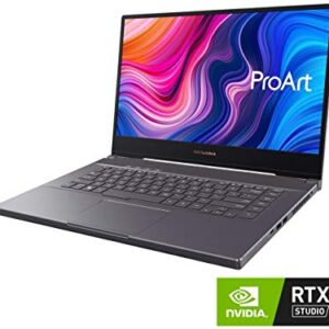 ASUS ProArt StudioBook 15 Mobile Workstation Laptop, 15.6” UHD NanoEdge Bezel, Intel Core i7-9750H, 32GB DDR4, 512G+512GB RAID-0 SSD, NVIDIA GeForce RTX 2060, Windows 10 Pro, H500GV-XS76, Star Grey