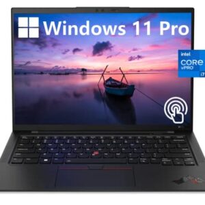 Lenovo ThinkPad X1 Carbon Gen 10 Business Laptop, 14" WUXGA IPS Touchscreen, Core i7-1270P vPro Processor, Windows 11 Pro, 32GB RAM, 1TB SSD, WiFi, Bluetooth, Webcam, Long Battery Life, Durlyfish