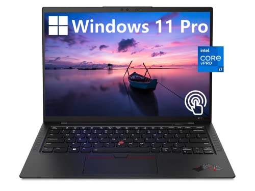 Lenovo ThinkPad X1 Carbon Gen 10 Business Laptop, 14" WUXGA IPS Touchscreen, Core i7-1270P vPro Processor, Windows 11 Pro, 32GB RAM, 1TB SSD, WiFi, Bluetooth, Webcam, Long Battery Life, Durlyfish